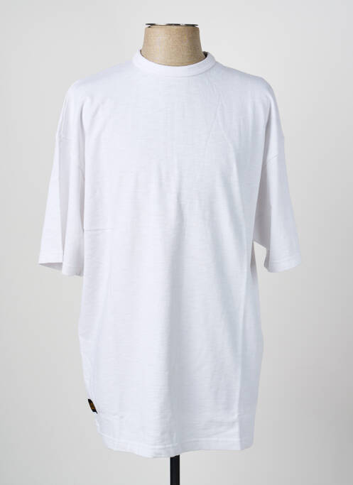 T-shirt tissage jersey manches courtes blanc DAYTONA homme