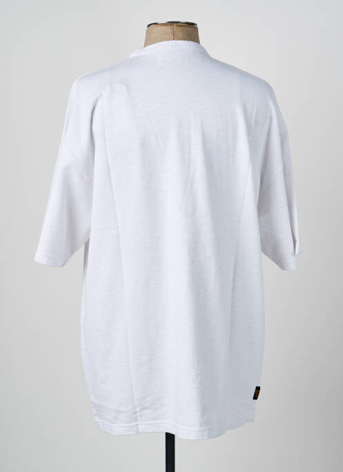 T-shirt tissage jersey manches courtes blanc DAYTONA homme