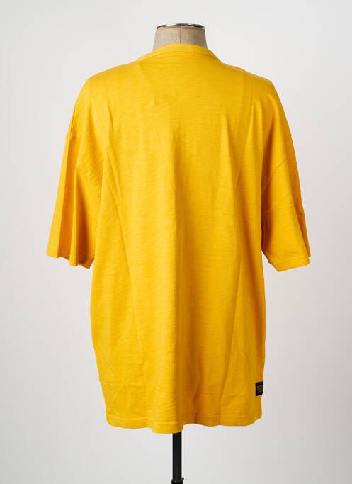 T-shirt tissage jersey manches courtes jaune DAYTONA homme