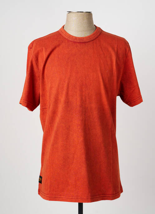 T-shirt coupe droite manches courtes orange DAYTONA homme