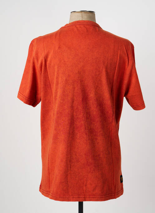 T-shirt coupe droite manches courtes orange DAYTONA homme
