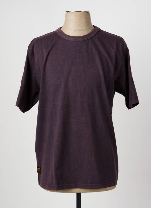 T-shirt coupe droite manches courtes violet DAYTONA homme