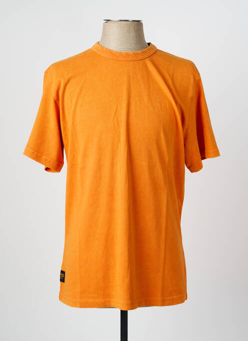 T-shirt coupe droite manches courtes orange DAYTONA homme