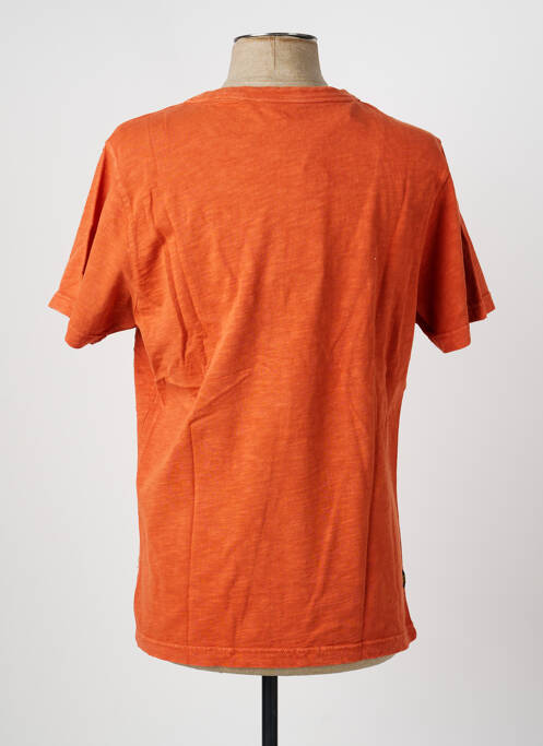 T-shirt coupe droite manches courtes orange DAYTONA homme