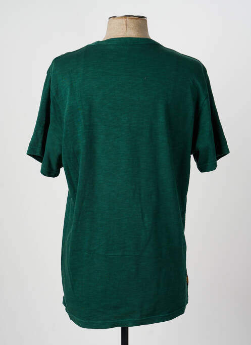 T-shirt coupe droite manches courtes vert DAYTONA homme
