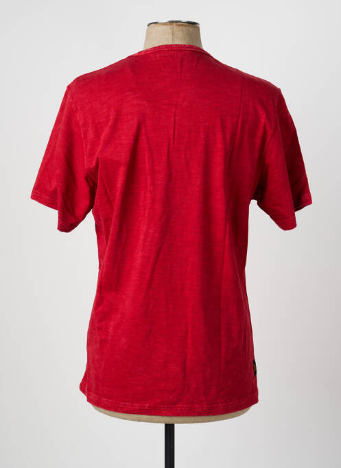 T-shirt coupe droite manches courtes rouge DAYTONA homme