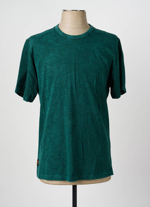 T-shirt coupe droite manches courtes vert DAYTONA homme