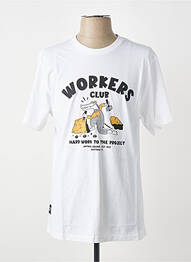 T-shirt coupe droite manches courtes blanc DAYTONA homme