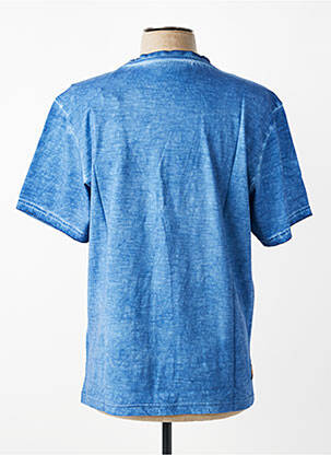 T-shirt stretch manches courtes bleu DAYTONA homme