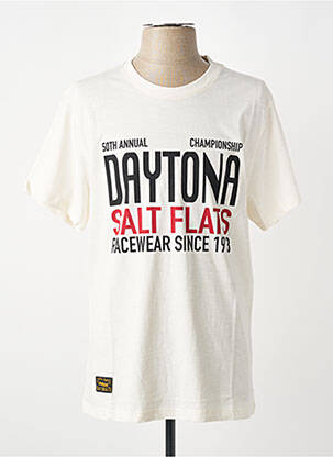 T-shirt stretch manches courtes beige DAYTONA homme