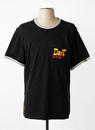 T-shirt coupe cintrée manches courtes noir DAYTONA homme