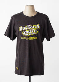 T-shirt stretch manches courtes noir DAYTONA homme