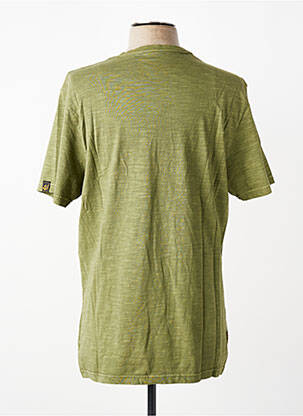 T-shirt coupe droite manches courtes vert DAYTONA homme