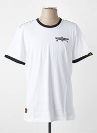 T-shirt coupe droite manches courtes blanc DAYTONA homme