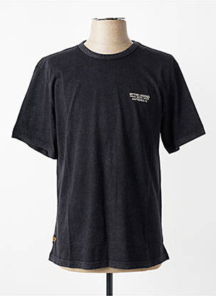 T-shirt coupe droite manches courtes noir DAYTONA homme