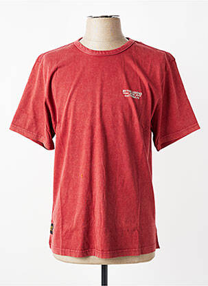 T-shirt coupe droite manches courtes rouge DAYTONA homme