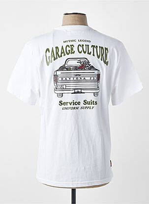 T-shirt coupe droite manches courtes blanc DAYTONA homme