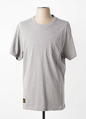 T-shirt tissage chiné manches courtes gris DAYTONA homme