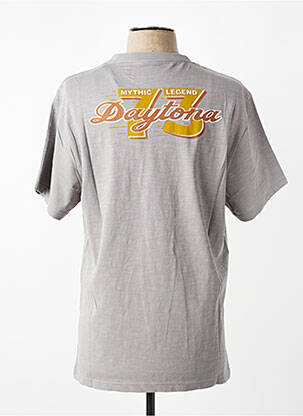 T-shirt tissage chiné manches courtes gris DAYTONA homme