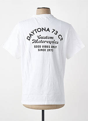 T-shirt stretch manches courtes blanc DAYTONA homme