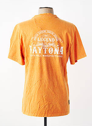 T-shirt coupe cintrée manches courtes orange DAYTONA homme