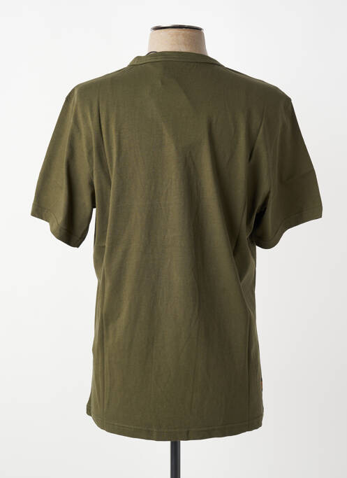 T-shirt coupe droite manches courtes vert DAYTONA homme