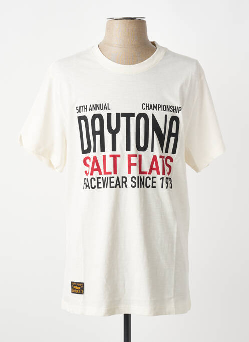 T-shirt stretch manches courtes beige DAYTONA homme