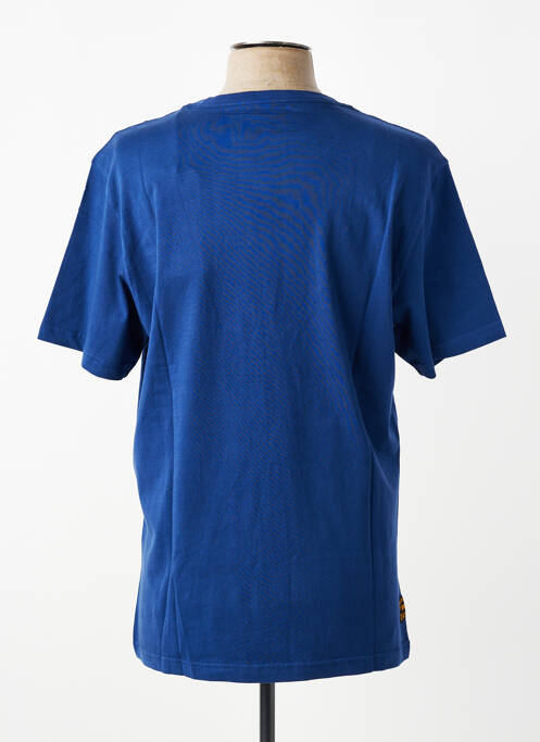 T-shirt coupe droite manches courtes bleu DAYTONA homme