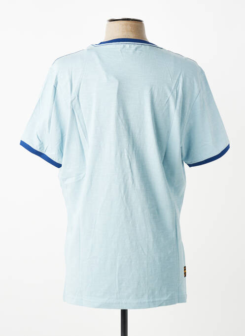 T-shirt coupe cintrée manches courtes bleu DAYTONA homme