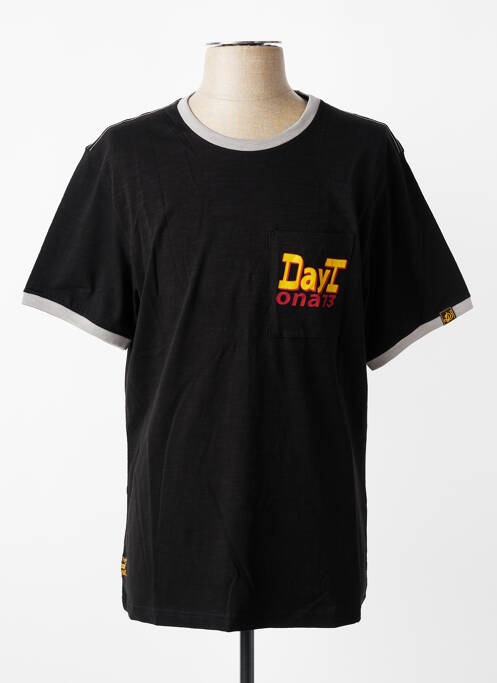 T-shirt coupe cintrée manches courtes noir DAYTONA homme
