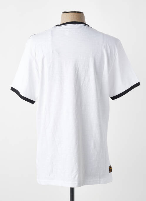 T-shirt coupe cintrée manches courtes blanc DAYTONA homme
