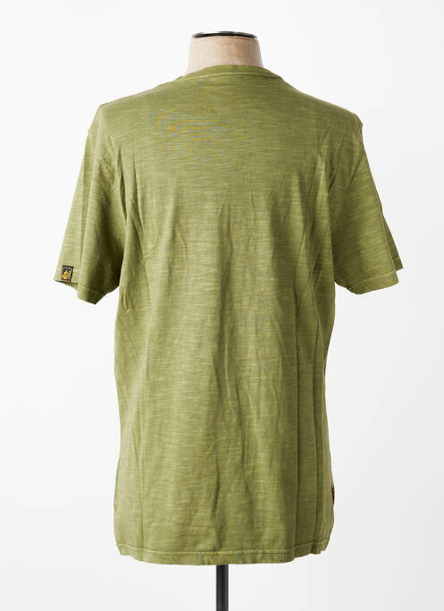 T-shirt coupe droite manches courtes vert DAYTONA homme