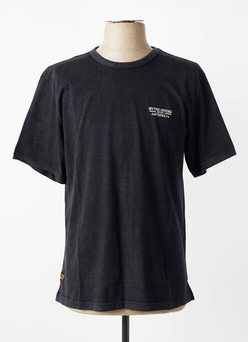 T-shirt coupe droite manches courtes noir DAYTONA homme