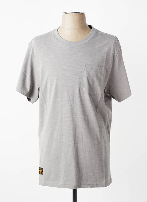 T-shirt tissage chiné manches courtes gris DAYTONA homme