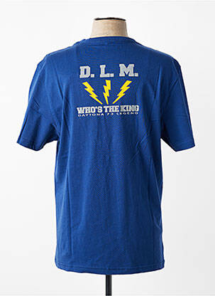 T-shirt coupe droite manches courtes bleu DAYTONA homme