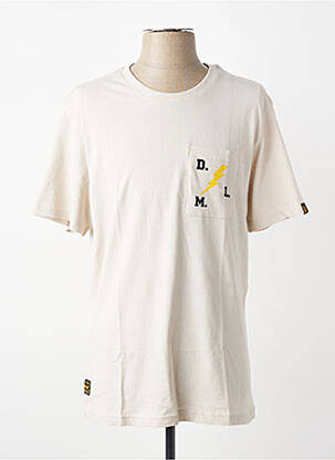 T-shirt coupe droite manches courtes blanc DAYTONA homme