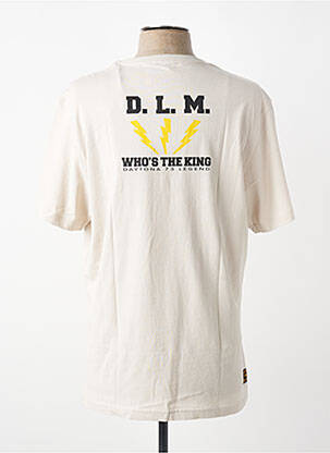 T-shirt coupe droite manches courtes blanc DAYTONA homme