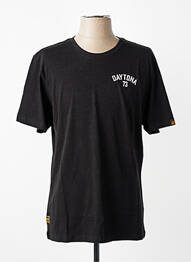 T-shirt coupe droite manches courtes noir DAYTONA homme