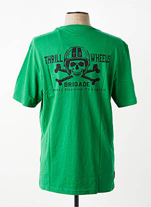 T-shirt coupe droite manches courtes vert DAYTONA homme