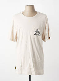T-shirt coupe droite manches courtes beige DAYTONA homme