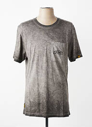 T-shirt stretch manches courtes gris DAYTONA homme