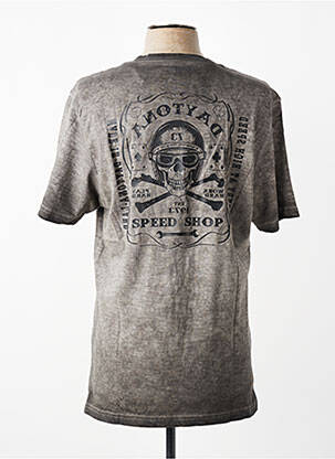 T-shirt stretch manches courtes gris DAYTONA homme
