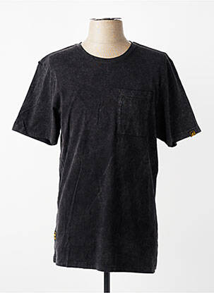 T-shirt stretch manches courtes noir DAYTONA homme