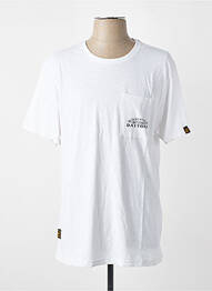 T-shirt stretch manches courtes blanc DAYTONA homme