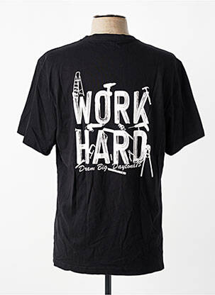 T-shirt coupe droite manches courtes noir DAYTONA homme