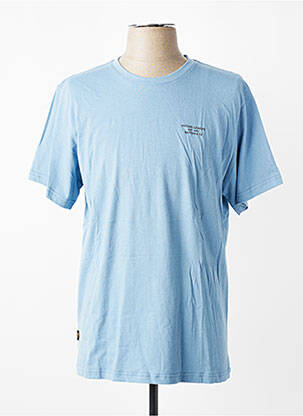 T-shirt coupe cintrée manches courtes bleu DAYTONA homme