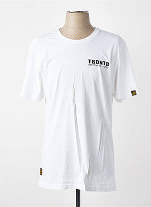 T-shirt coupe cintrée manches courtes blanc DAYTONA homme