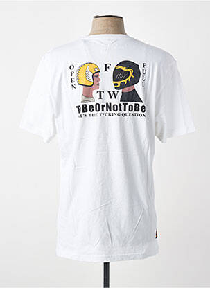 T-shirt coupe cintrée manches courtes blanc DAYTONA homme