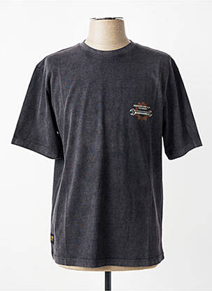 T-shirt coupe droite manches courtes gris DAYTONA homme