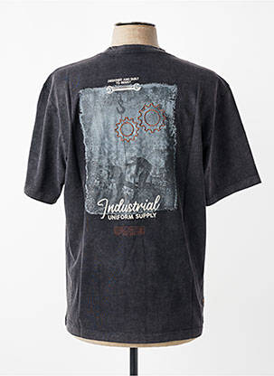 T-shirt coupe droite manches courtes gris DAYTONA homme